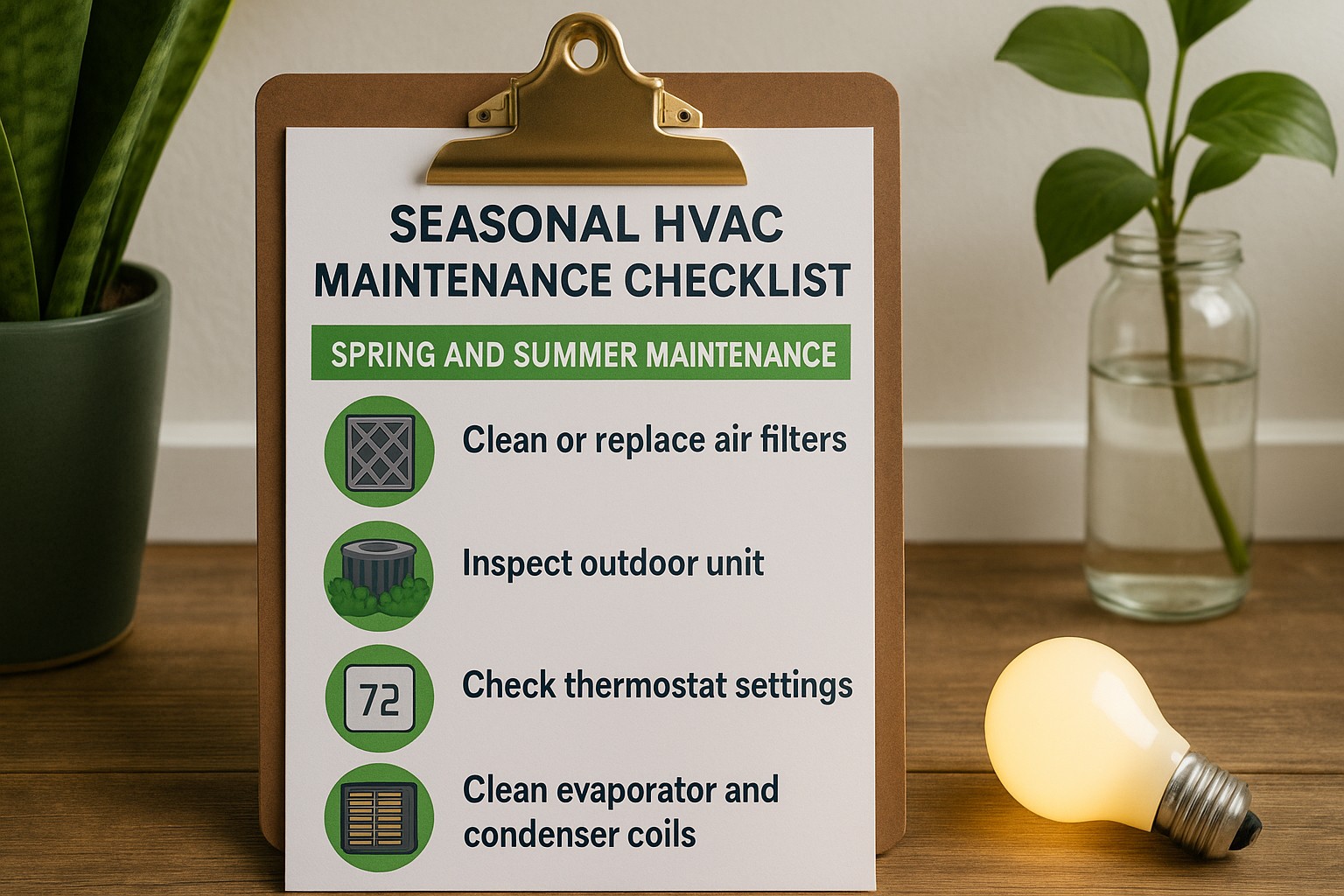 HVAC maintenance checklist